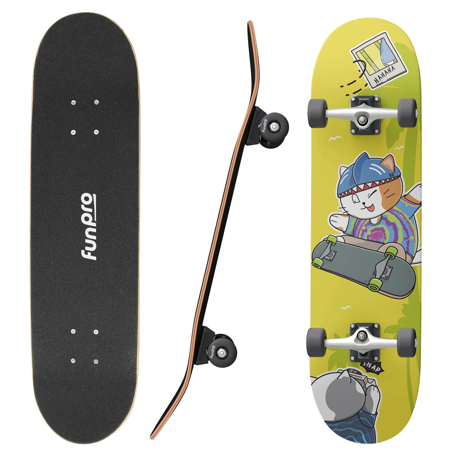 Fun pro Skate 21 Skateboard malý pro děti javorové dřevo Cool designy