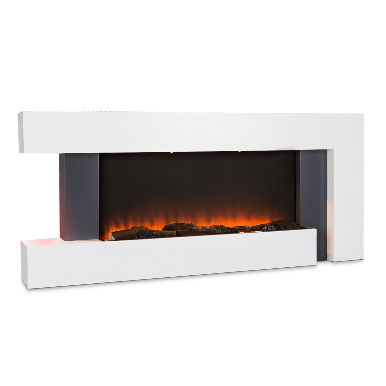 Klarstein Studio Light & Fire 2 Smart Fireplace 1000/2000W MDF WiFi Control
