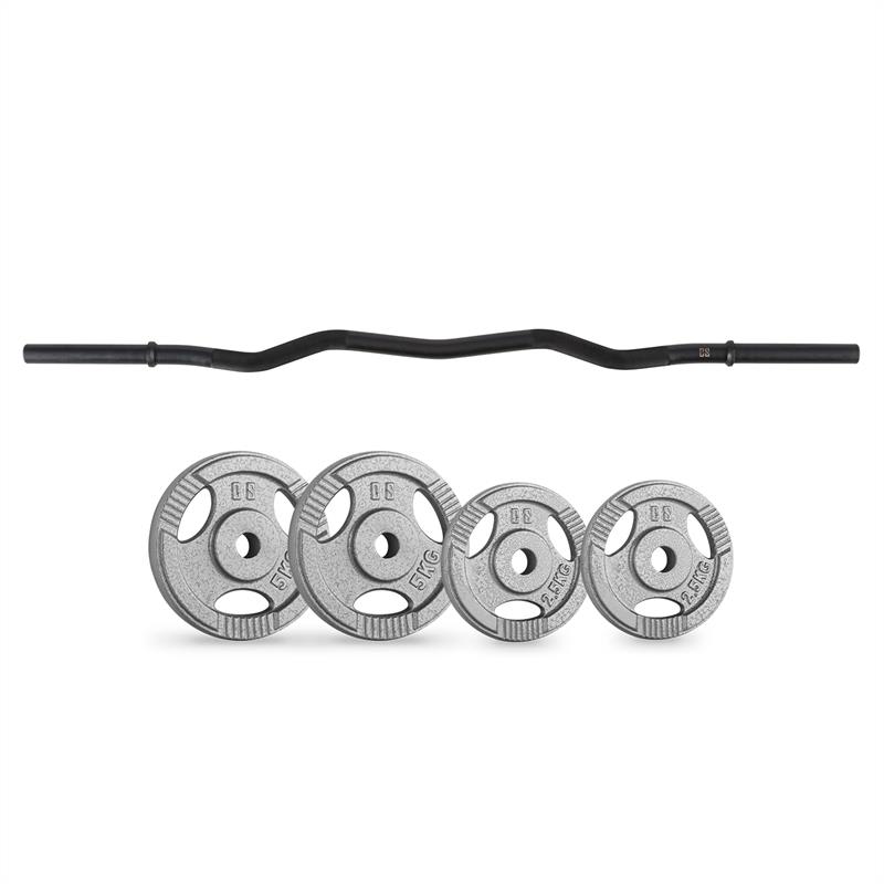 Capital Sports činkové kotouče Curl Bar