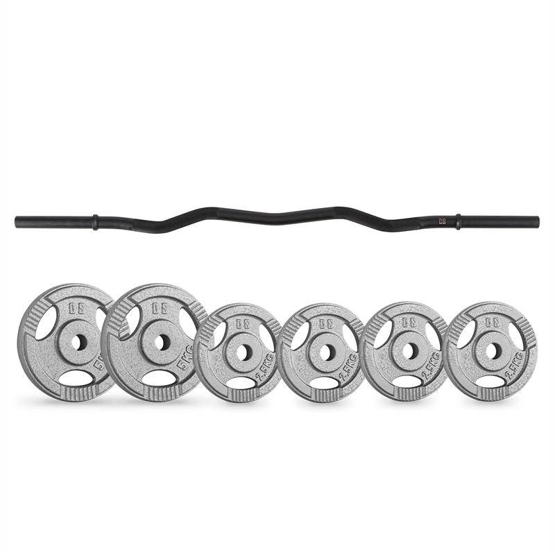 Capital Sports činkové kotouče Curl Bar