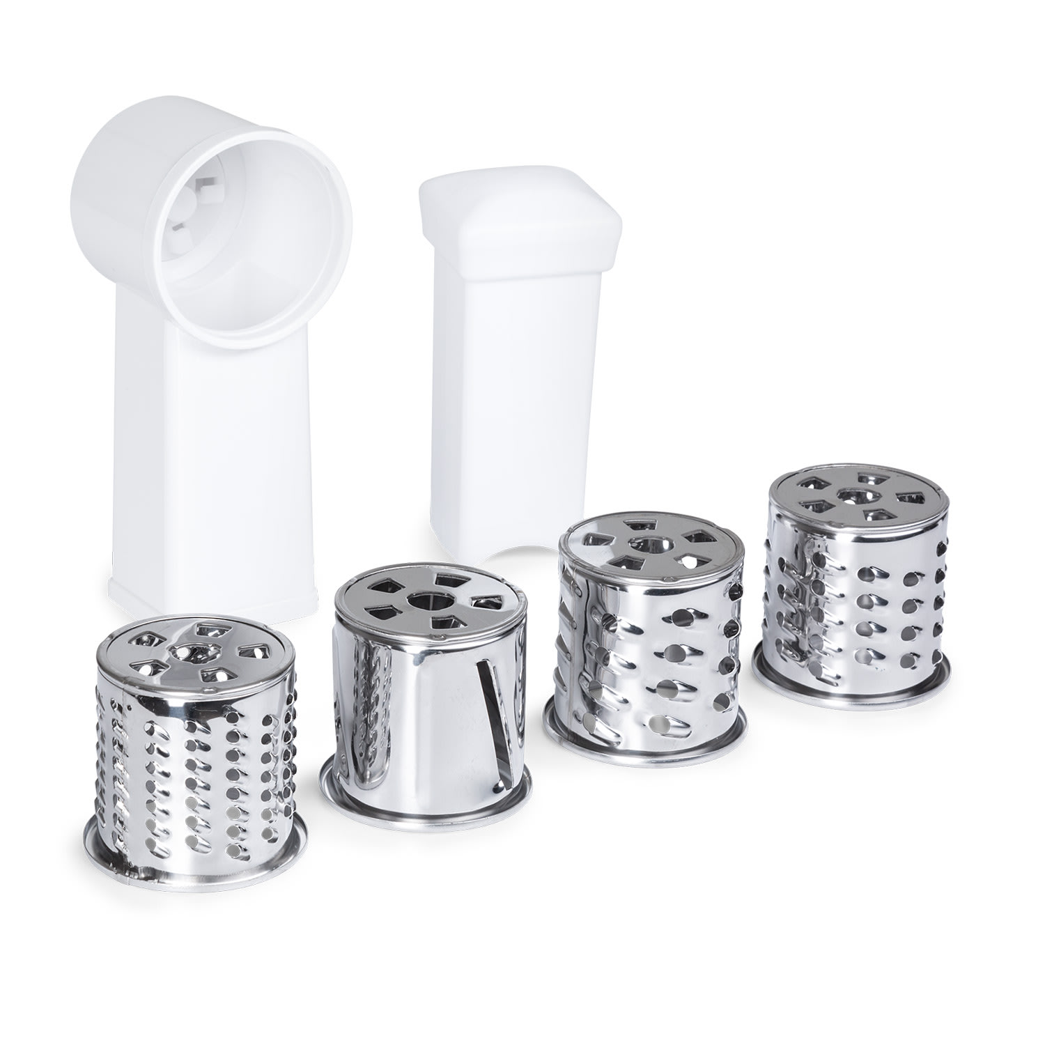 Klarstein Mighty Mince Nástavec na strouhání s tamperem 4 struhadla Plast Hliník