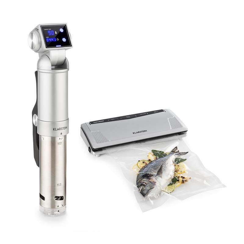 Klarstein QuickStick Pro Foodlocker Silver Set