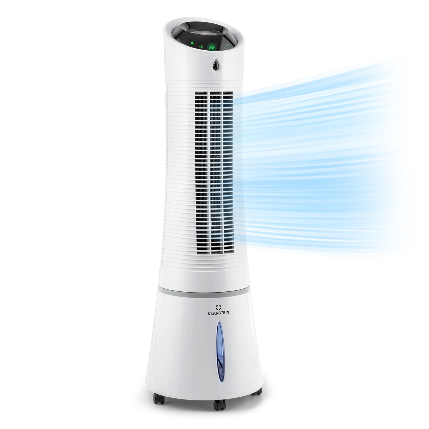 Klarstein Skyscraper Ice Smart 4 v 1 Ochlazovač vzduchu a ventilátor WiFi 210 m³/h dálkové ovládání