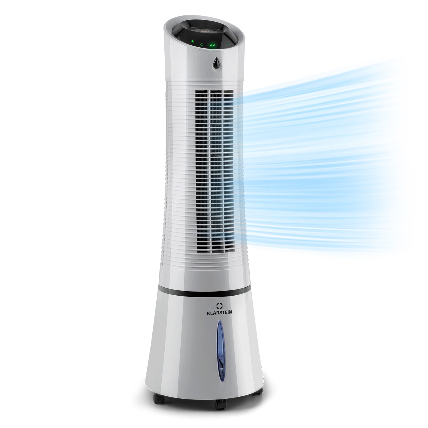 Klarstein Skyscraper Ice Smart 4 v 1 Ochlazovač vzduchu a ventilátor WiFi 210 m³/h dálkové ovládání