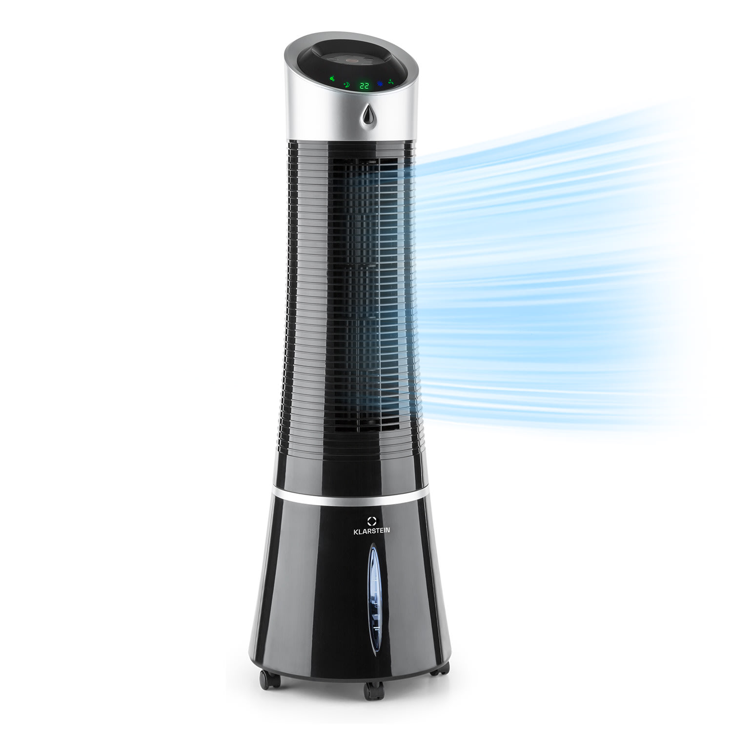 Klarstein Skyscraper Ice Smart 4 v 1 Ochlazovač vzduchu a ventilátor WiFi 210 m³/h dálkové ovládání