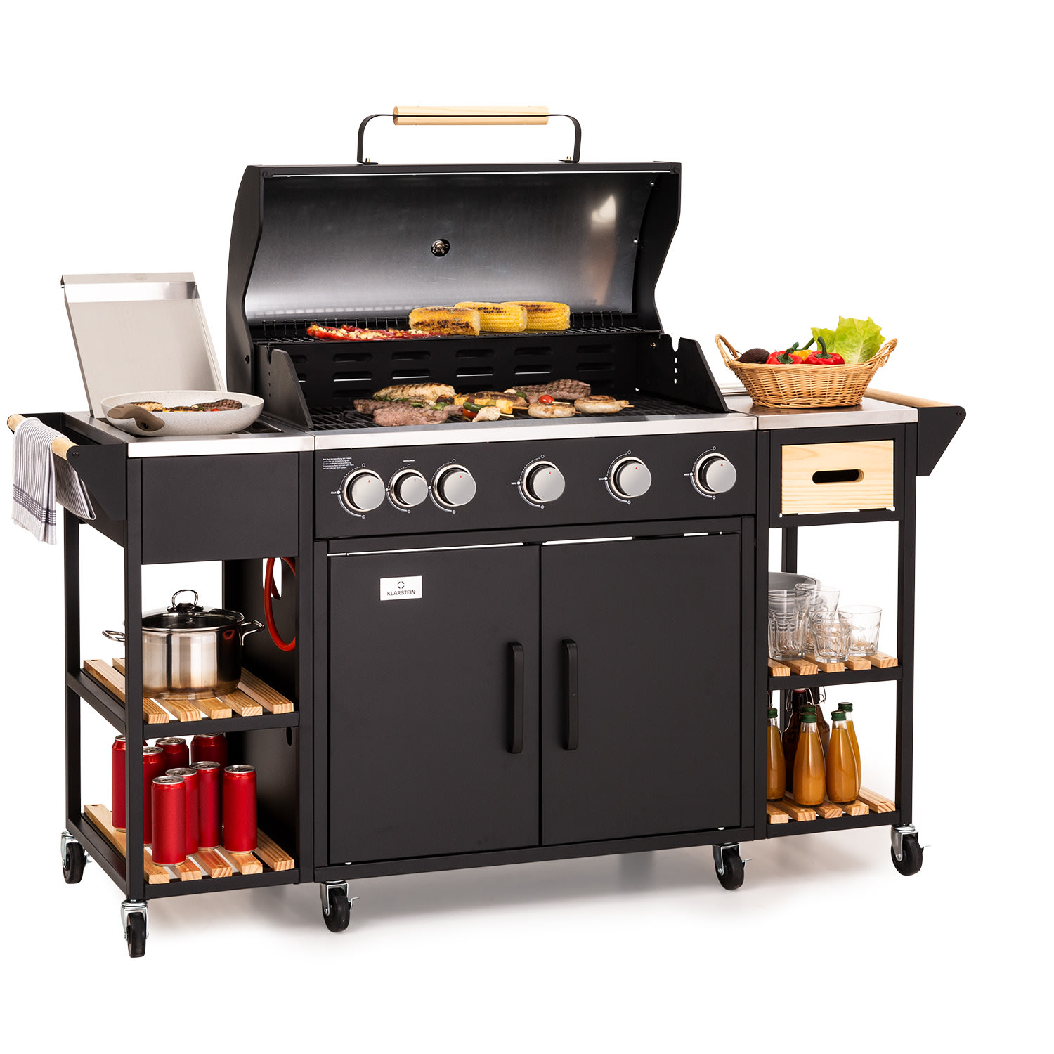Klarstein Jersey Outdoor Kitchen s plynovým grilem a dřezem