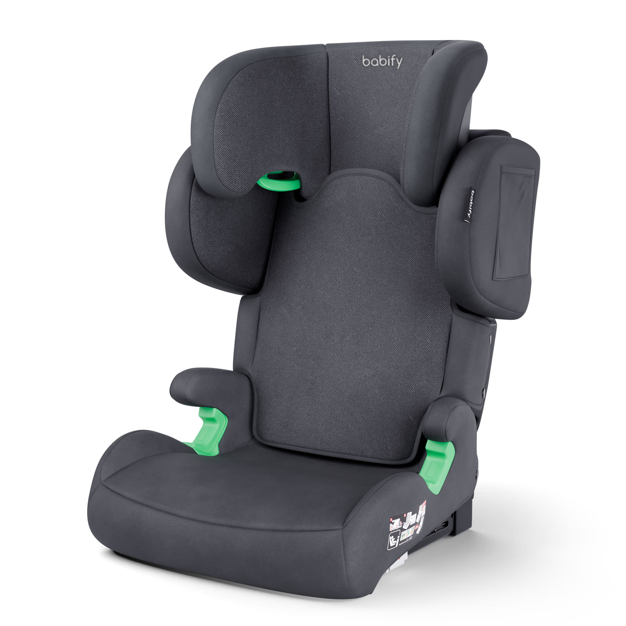 Babify FlexiFit Premium autosedačka | 3-12 let | skládací | ISO-Fix | nastavitelná opěrka hlavy boků | omyvatelná