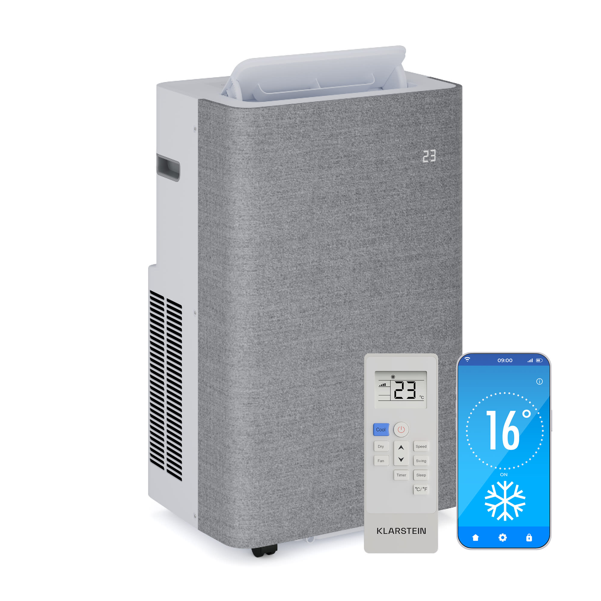 Klarstein AireLux přenosná klimatizace | 14000 BTU | Smart Control | Moderní