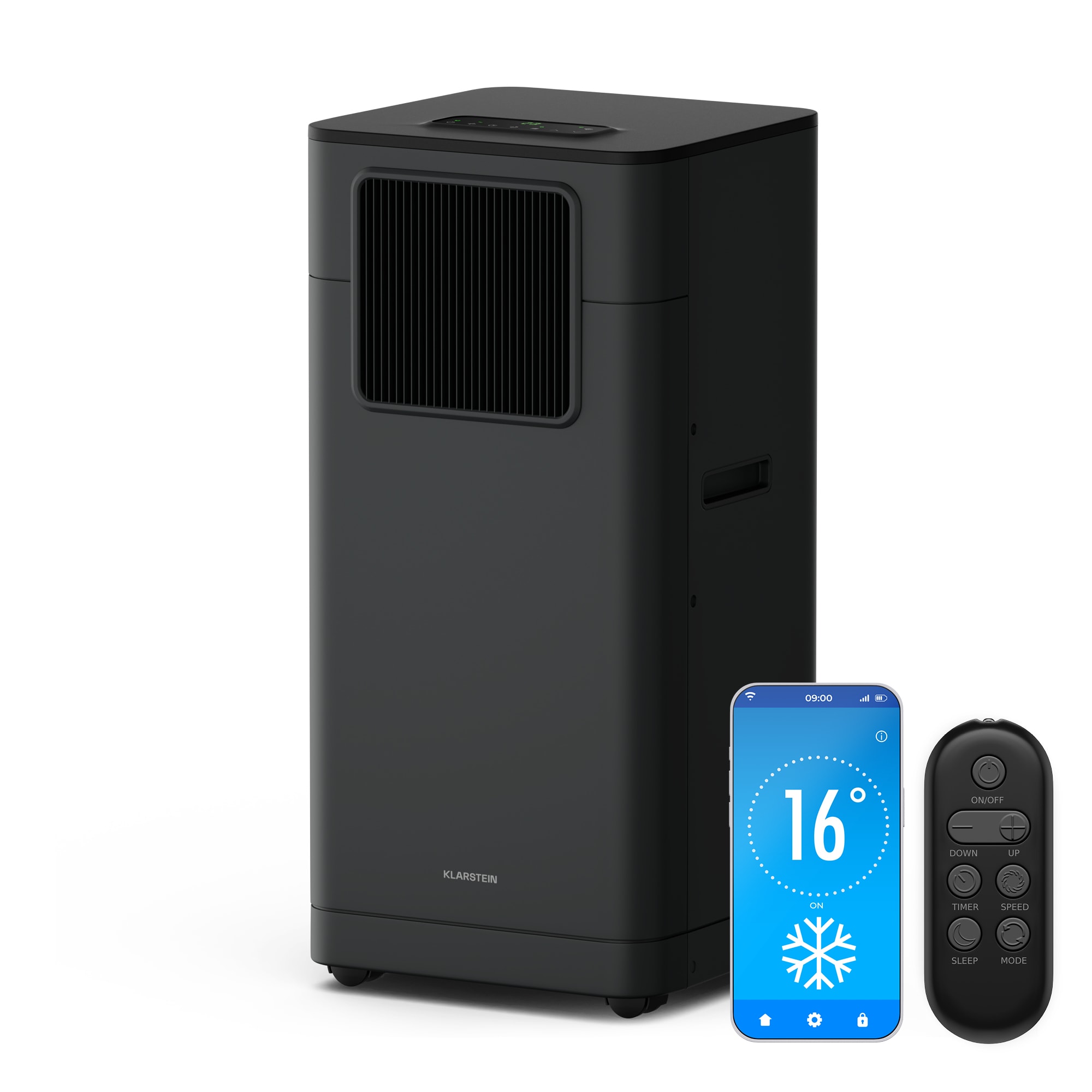 Klarstein Klimatizace Breeze Box 7K Smart PAC | režim 3 v 1 | inteligentní ovládání | až 25 m² | 24hodinový časovač | mobilní zařízení
